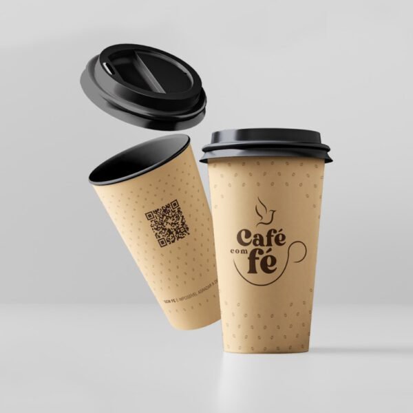 Copo com Tampa Café com Fé - Image 2